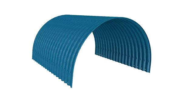 belt conveyor covers curvatures